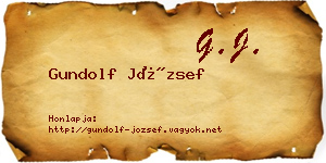 Gundolf József névjegykártya